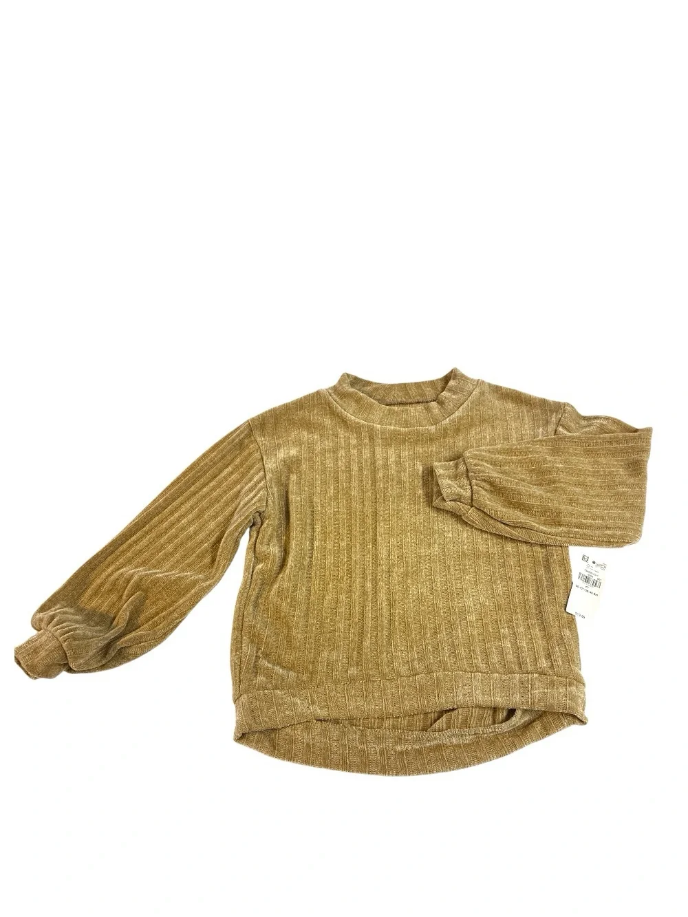 Old navy Cozy Ribbed Chenille Sweatshirt - brown girls size 4T new